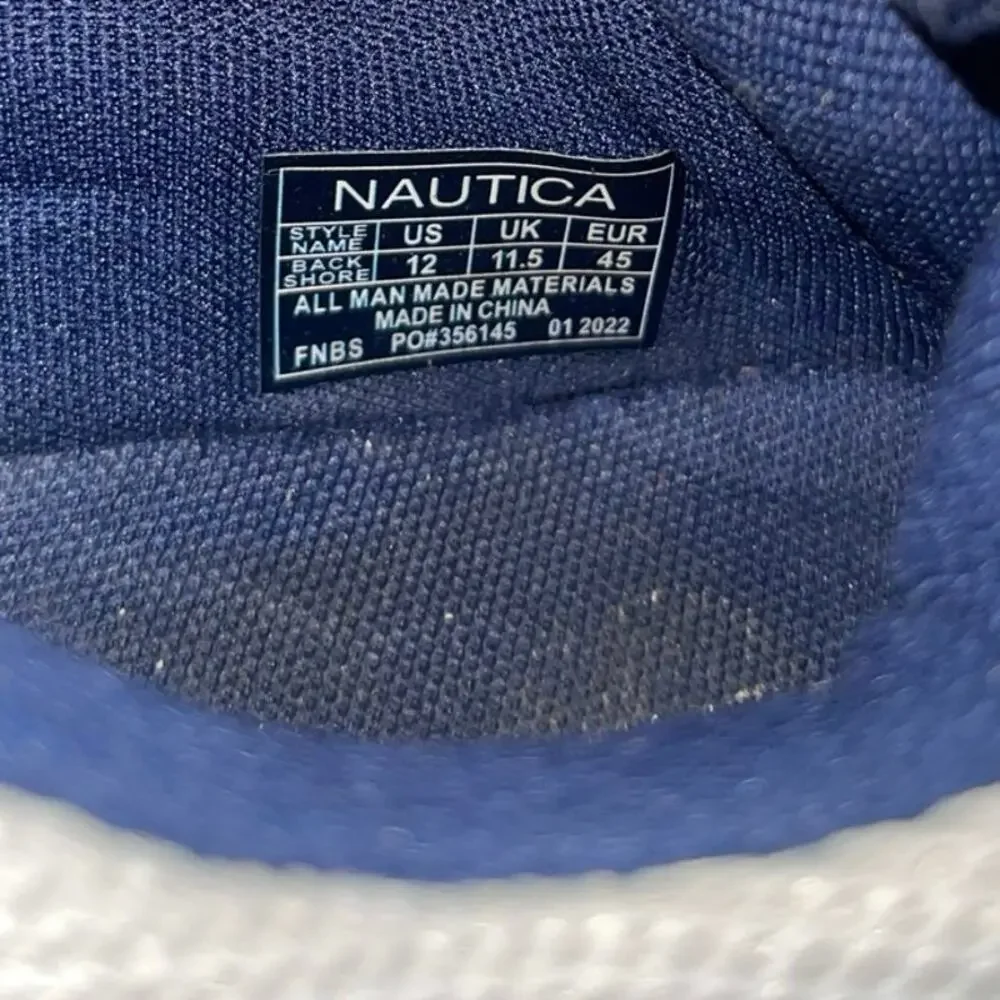 Nautica Mens Back shore Fashion Sneakers Size 12 Joggers Nautical Casual
